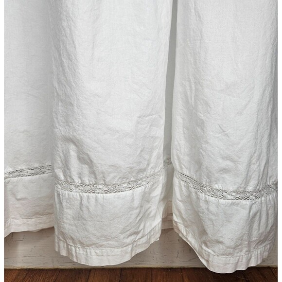 PAST TIMES Vtg Nightgown Dress O/S Empire Waist Embroidered Heart Puff Sleeves - Picture 6 of 9